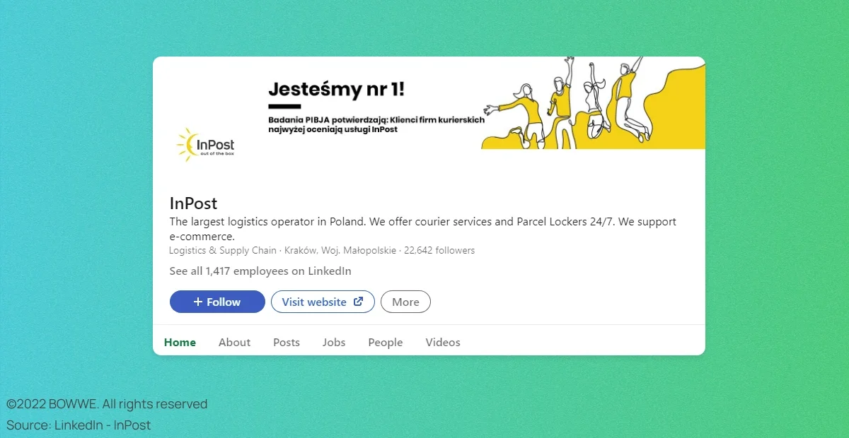 InPost profile on LinkedIn