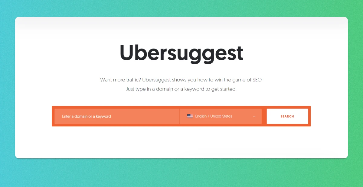 Screenshot - Ubersuggest