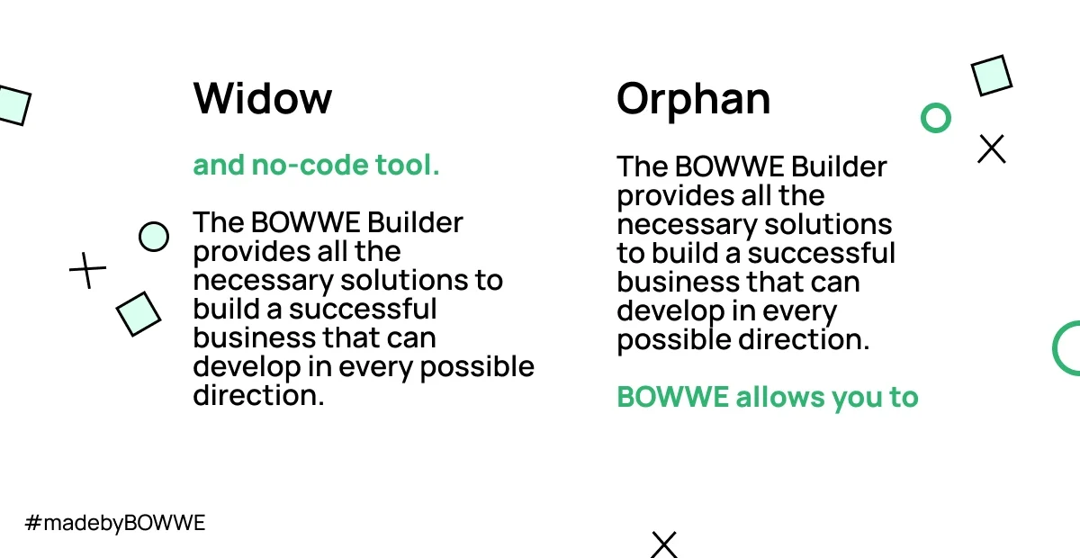 Widow and orphans - graphic