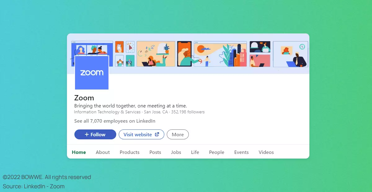 Zoom Profile on LinkedIn